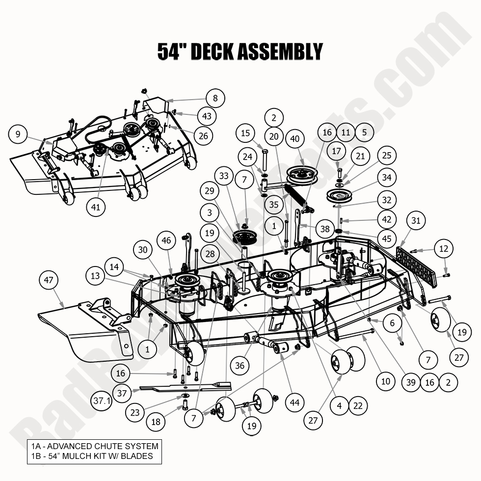 2020 Revolt - 54" Deck Assembly